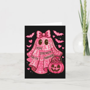 Borstkanker Hoop Kracht Geloof Overlevende Ghost W Kaart