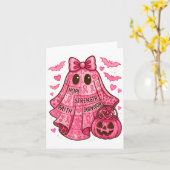 Borstkanker Hoop Kracht Geloof Overlevende Ghost W Kaart (Gele Bloem)