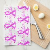 Borstkanker hoop liefde moed theedoek (Quarter Fold)