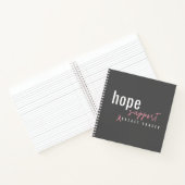 borstkanker hoop steun Notitieboeken Journals (Binnen)