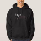 borstkanker. hoop steun Pullover Hoodie (Voorkant)