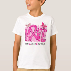 Borstkanker Hope, Raise Awareness Pink Ribbon T-shirt