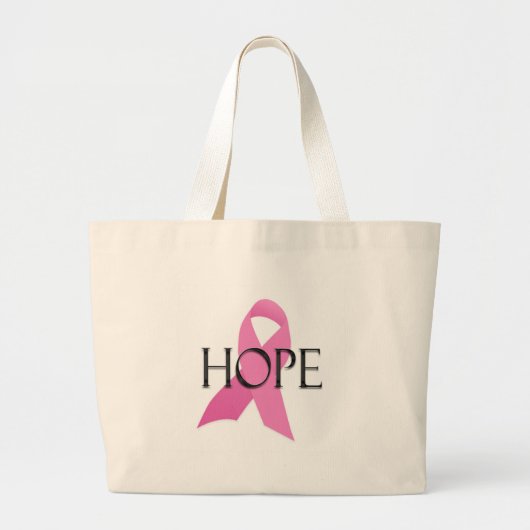 Borstkanker HOPE strandzak Grote Tote Bag (Voorkant)