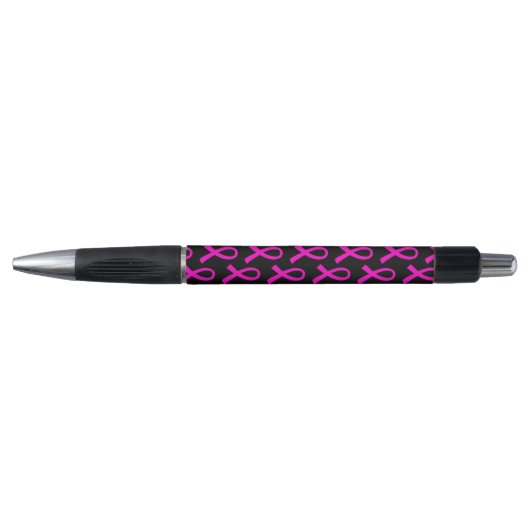 Borstkanker Hot Pink lintpatroon Pen (Voorkant)