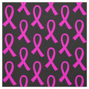 Borstkanker Hot Pink lintpatroon Stof
