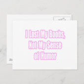 Borstkanker Humor Briefkaart (Voorkant / Achterkant)