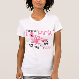 Borstkanker Ik DRAAG PINK VOOR MIJN ZUS 45 T-shirt