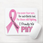 Borstkanker Ik Draag roze 1 Muismat (Met muis)