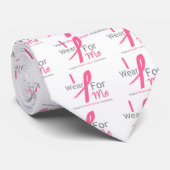 Borstkanker Ik Draag Roze voor mij Stropdas (Opgerold)