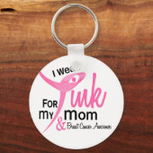 BORSTKANKER Ik Draag roze voor mijn moeder 41 Sleutelhanger (Voorkant)