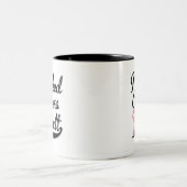 Borstkanker Ik heb gebotst Tweekleurige Koffiemok (Center)