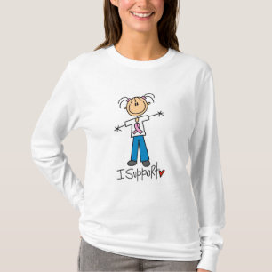 Borstkanker Ik steun overhemden en cadeaus T-shirt