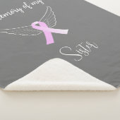 Borstkanker in geheugen van Sherpa Blanket Sherpa Deken (3/4)