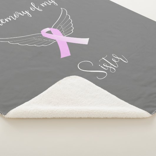 Borstkanker in geheugen van Sherpa Blanket Sherpa Deken (3/4)