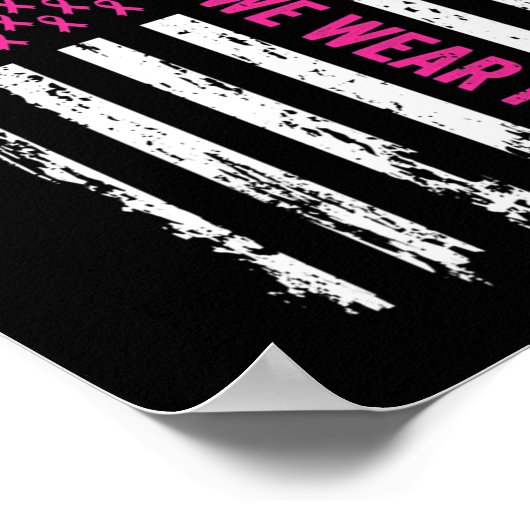 Borstkanker in oktober poster (Hoek)