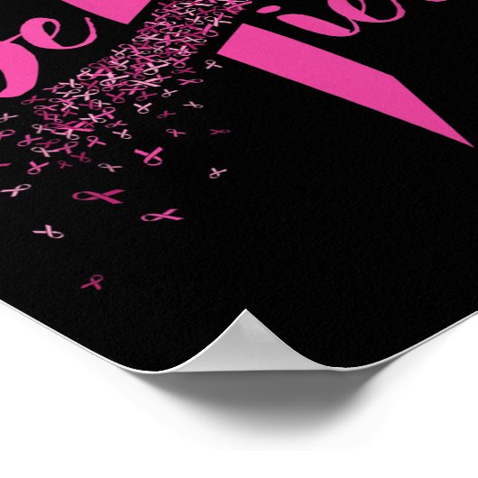 Borstkanker - Inspirerend geloof Poster (Hoek)