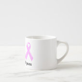 Borstkanker inspirerend gezegde | Personaliseren Espresso Kop (Rechts)