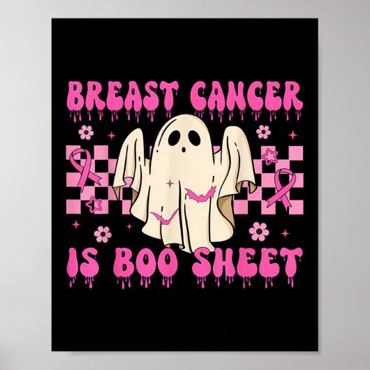 Borstkanker is bekend onder borstkanker poster (Voorkant)