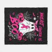 Borstkanker is boekenblaasborstkanker Halloween Fleece Deken (Voorkant (Horizontaal))