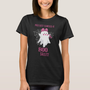 Borstkanker is Boo Sheet Funny Halloween Ghost T-shirt