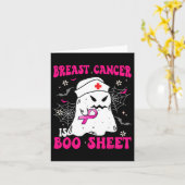 Borstkanker is Boo Sheet Groovy Pink voor Spooky Kaart (Gele Bloem)