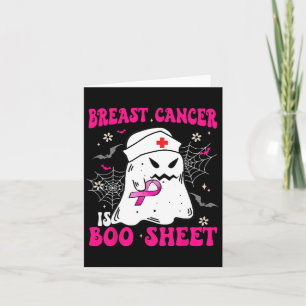 Borstkanker is Boo Sheet Groovy Pink voor Spooky Kaart