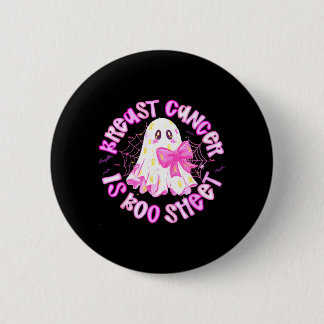 Borstkanker is Boo Sheet Halloween Borstkanker Ronde Button 5,7 Cm