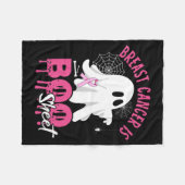 Borstkanker is Boo Sheet Halloween Breast Cancer Fleece Deken (Voorkant (Horizontaal))