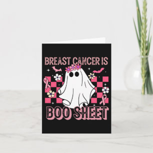 Borstkanker is Boo Sheet Halloween Breast Cancer Kaart