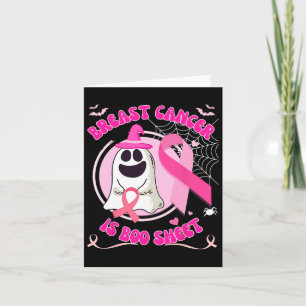 Borstkanker is Boo Sheet Halloween Breast Cancer Kaart