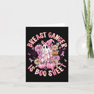 Borstkanker is Boo Sheet Halloween Breast Cancer Kaart