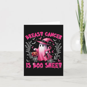 Borstkanker is Boo Sheet Halloween Breast Cancer Kaart