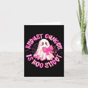 Borstkanker is Boo Sheet Halloween Breast Cancer Kaart