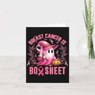 Borstkanker is Boo Sheet Halloween Breast Cancer Kaart