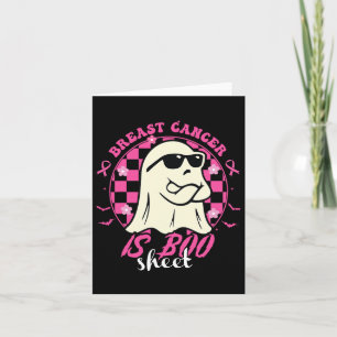 Borstkanker is Boo Sheet Halloween Breast Cancer Kaart
