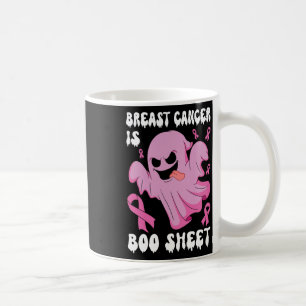 Borstkanker is Boo Sheet Halloween Breast Cancer Koffiemok