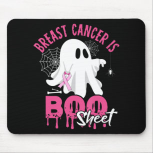 Borstkanker is Boo Sheet Halloween Breast Cancer Muismat