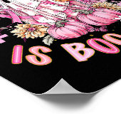 Borstkanker is Boo Sheet Halloween Breast Cancer Poster (Hoek)