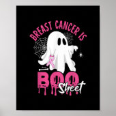Borstkanker is Boo Sheet Halloween Breast Cancer Poster (Voorkant)
