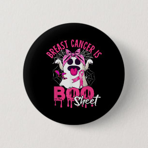 Borstkanker is Boo Sheet Halloween Breast Cancer Ronde Button 5,7 Cm
