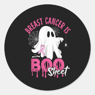 Borstkanker is Boo Sheet Halloween Breast Cancer Ronde Sticker