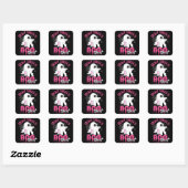 Borstkanker is Boo Sheet Halloween Breast Cancer Vierkante Sticker (Vel)