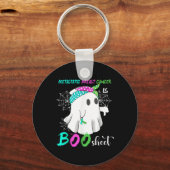 Borstkanker Is Boo Sheet Halloween Kostuum Sleutelhanger (Voorkant)