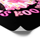 Borstkanker is Boo Sheet Pink Ghost Coquette Bow Poster (Hoek)