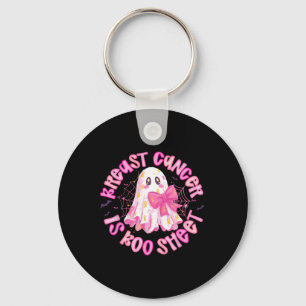 Borstkanker is Boo Sheet Pink Ghost Coquette Bow Sleutelhanger
