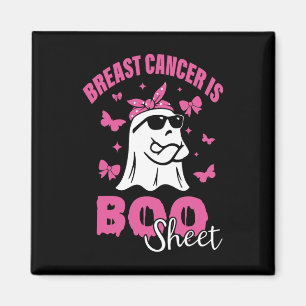 Borstkanker is Boo Sheet Pink Ribbon Funny Ghost Magneet