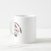 Borstkanker is een bull sheet Funny Christmas Koe Koffiemok (Voorkant links)