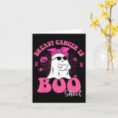 Borstkanker is het Boo Sheet Awareness Halloween F Kaart (Gele Bloem)