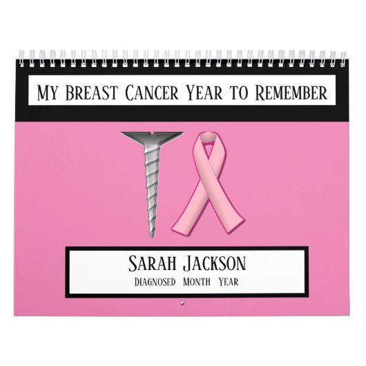 Borstkanker Jaar herinneringen  Kalender (Hoes)