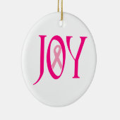 Borstkanker Joy Keramisch Ornament (Rechts)